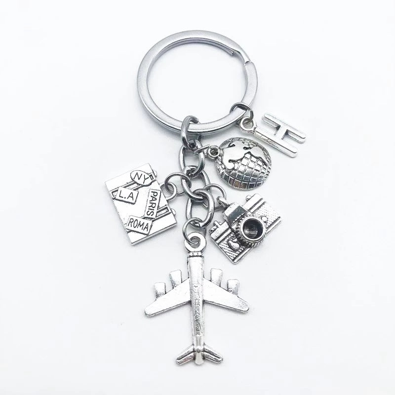 26Letters Brand New Around The World Airplane Keychain - HD Wireless Product #1