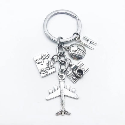 26Letters Brand New Around The World Airplane Keychain - HD Wireless Product #1