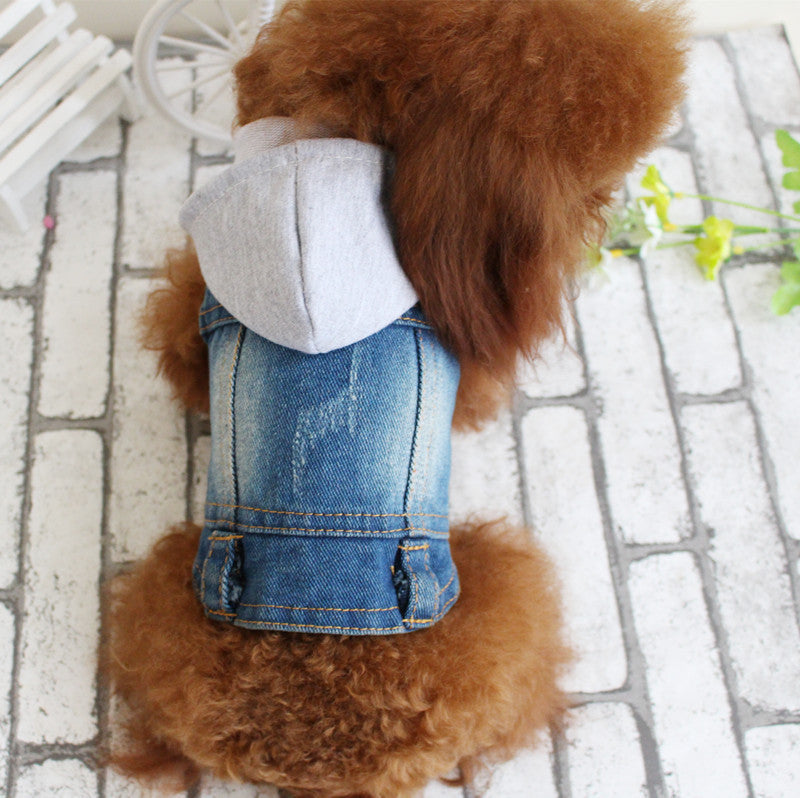 Designer Dog Clothes Small Dog Denim Jacket Coat Cat Costume Puppy Jeans Vest Spring Clothing 50ac5542 ff9d 4d8b a92e 9f5c808