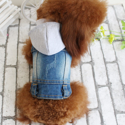 Designer Dog Clothes Small Dog Denim Jacket Coat Cat Costume Puppy Jeans Vest Spring Clothing 50ac5542 ff9d 4d8b a92e 9f5c808