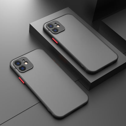 Contrasting Color Mobile Phone Hard Shell Anti-fall Frosted Protective Cover 50c3315f ecbf 463f ae5e ff2617984591