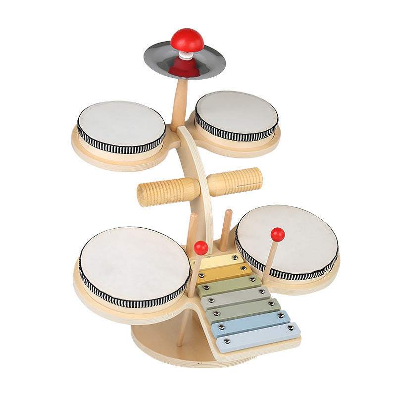 Children's Montessori Early Education Wooden Multifunctional Drum Stand 50d307be 0baa 4c5d 9922 d1dbbf07ec19