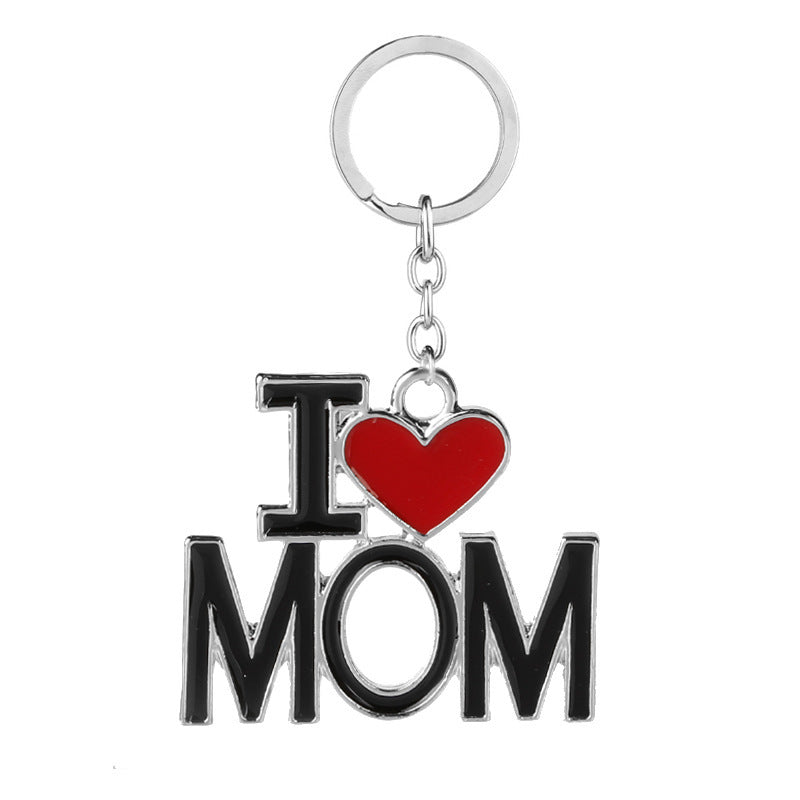 Creative Letters I LOVE YOU MOM DAD Keychain Pendant 50e8836a 81e4 4736 bd3f f6705421cfa8