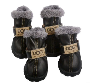 Dog Thick Snow Boots Keep Warm Teddy Autumn And Winter VIP Shoes 5105306573178