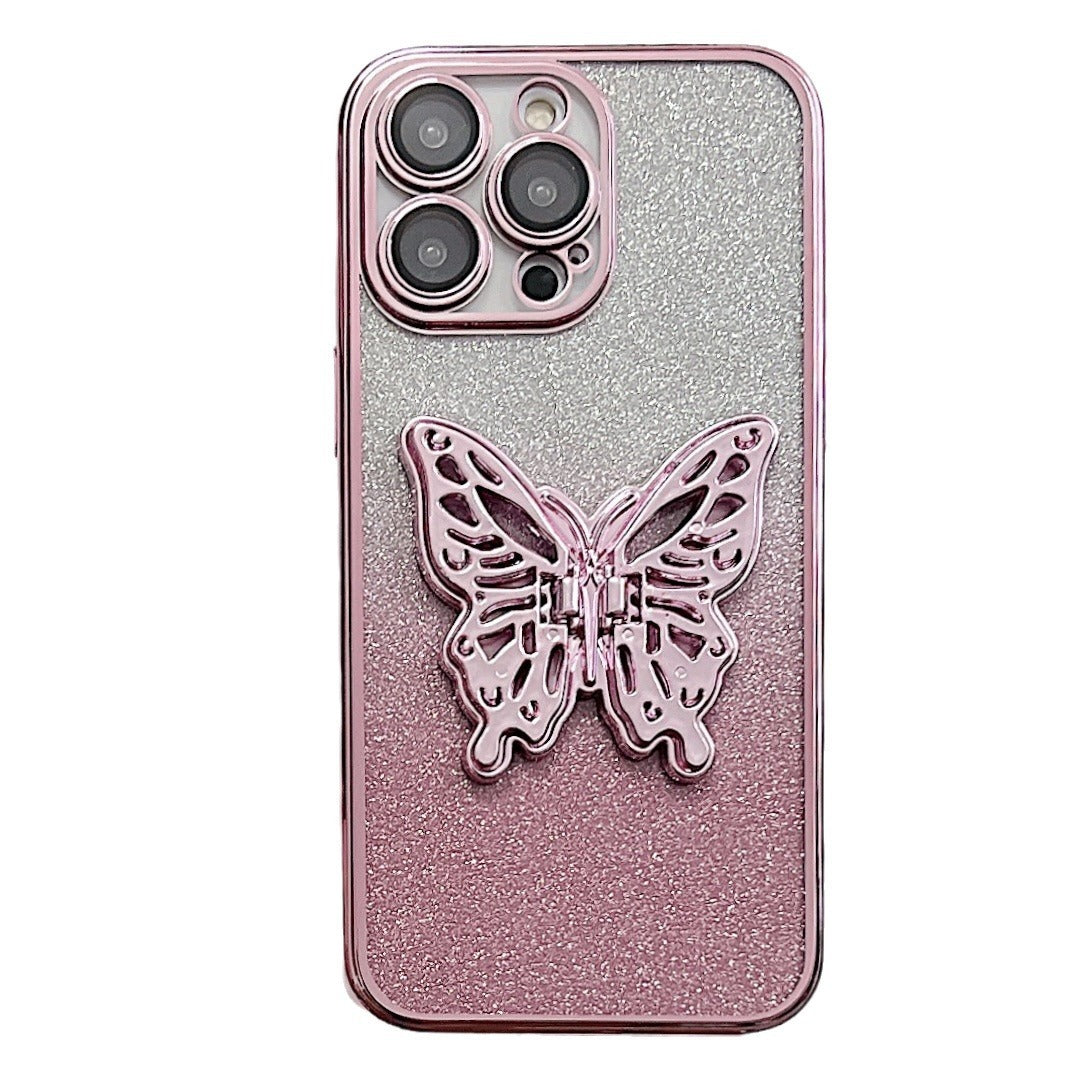 Hollow Butterfly Phone Case Gradient Transparent Plating Protective Cover 510b08cd 386c 4c5d 8fe4 48021ca2eca8