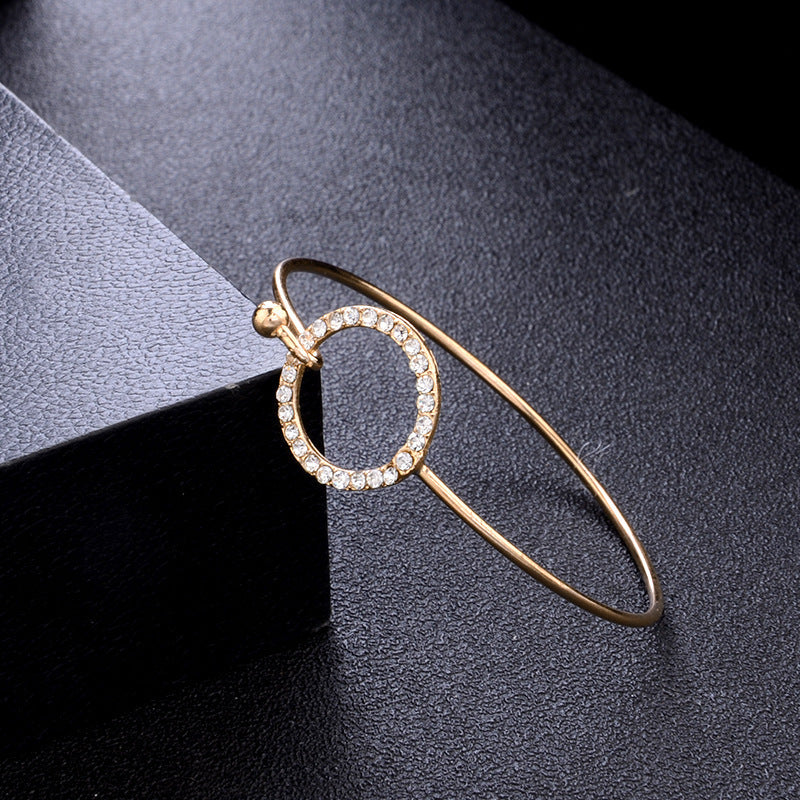 Classic Arrow Knot Round Crystal Gem Multilayer Adjustable Bracelet Set Women Fashion Party Jewelry Gift 511083240486