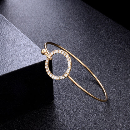Classic Arrow Knot Round Crystal Gem Multilayer Adjustable Bracelet Set Women Fashion Party Jewelry Gift 511083240486