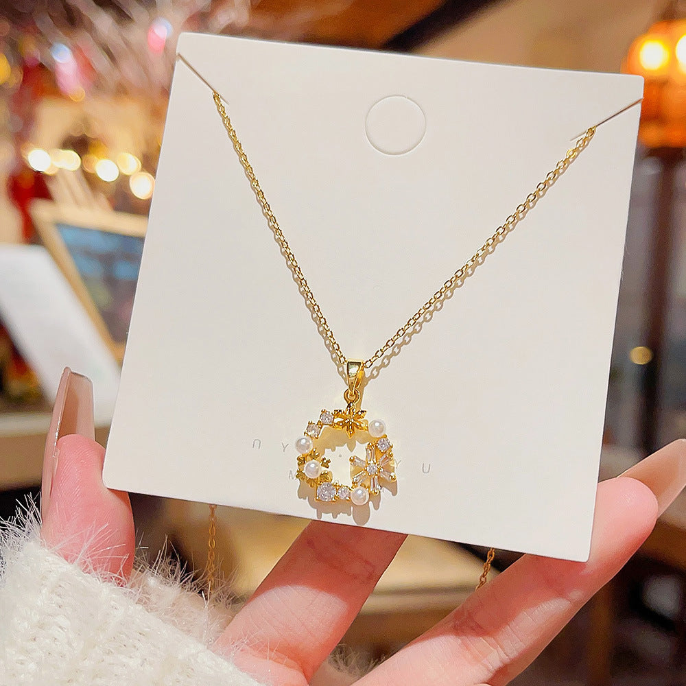 Student Sweet Bear Necklace Girl's High-grade Super Shiny 511302b4 db7d 4594 9fbf 45db4d97a6d1