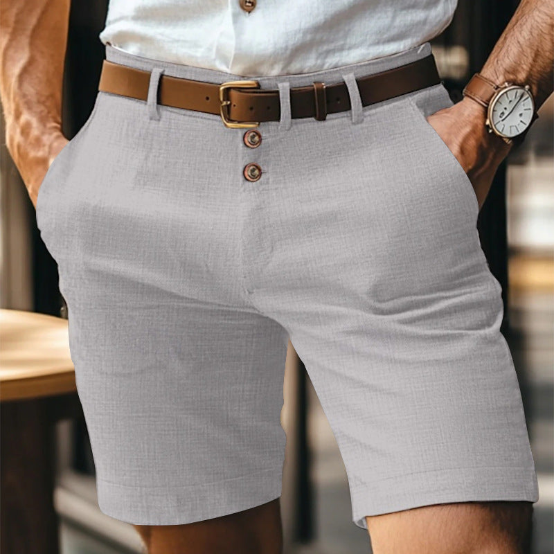 Men's Linen Summer Solid Color Buttons Casual Daily 511ab5b1 dab3 492b a8f4 32de67420526