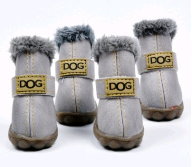 Dog Thick Snow Boots Keep Warm Teddy Autumn And Winter VIP Shoes 5136408775157