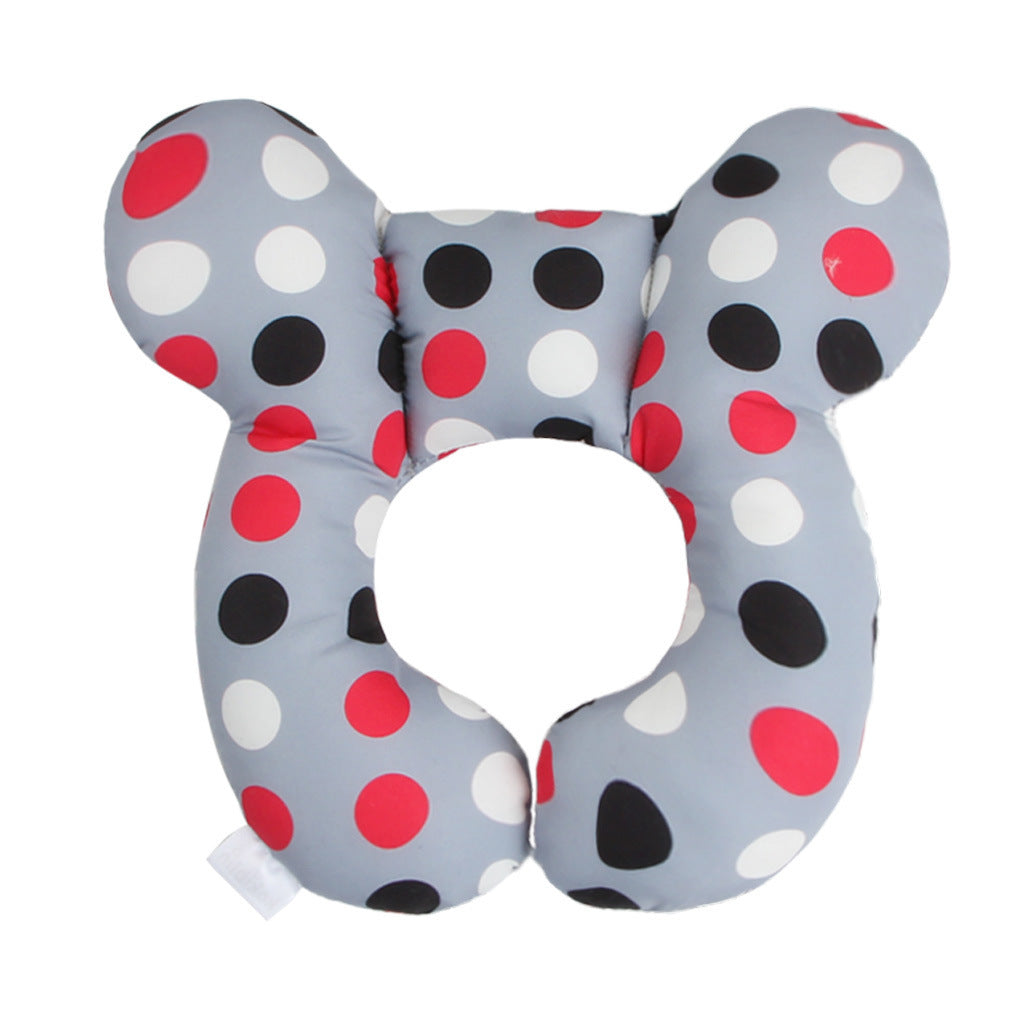 Cute Cartoon Pattern Baby U-shape Pillow Travel Car Seat Neck Protector 51436efe bd38 4e64 aa60 3eba530cace0