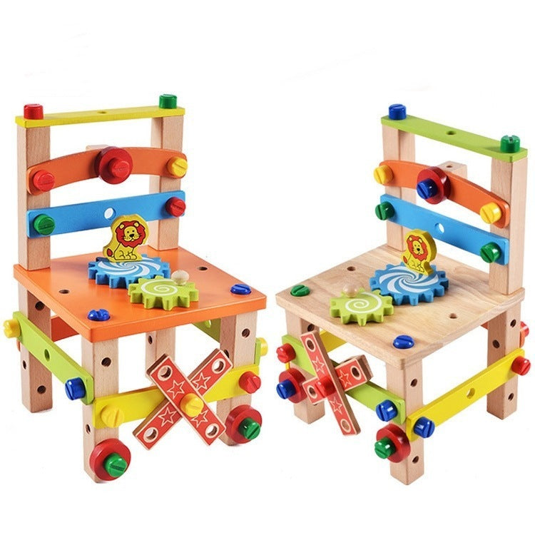 Children's Chair Building Block Toys 5151089248271