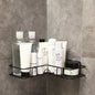 Bathroom Shelf Corner Frame Shower Wrought Iron Kitchen Accessories Storage Rack Holder Bathroom Shelves Bathroom Equipment 5