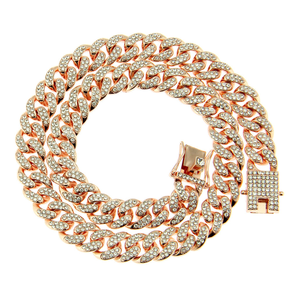 Full Rhinestone Cuban Bracelet Hiphop Men's Fashion 515b6e9b 7d58 4fb7 a87f da0e896c79a9