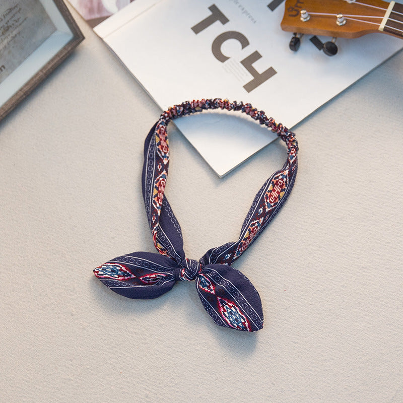 Big bow tie bunny ears headband 5164823661704