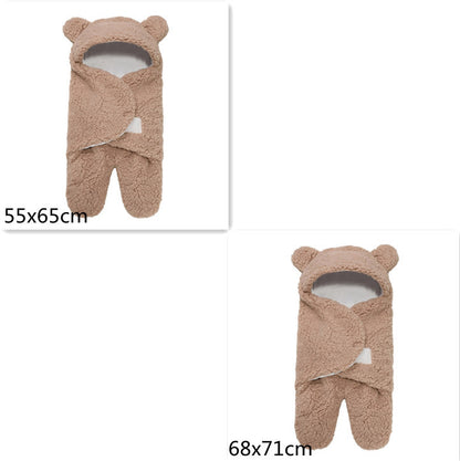 Lamb Plush Sleeping Bag Newborn Baby Swaddling Quilt 5172316c 6e05 4ea2 a017 a9b52e264a16