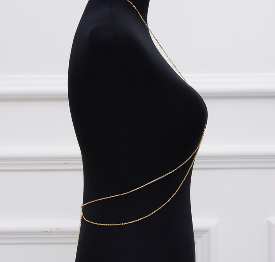 Double layer alloy body chain