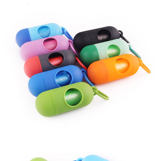 Portable Pill Garbage Box Poop Picking Bag Dog Set 517e7110 8c9e 4cac a569 916141cc4487
