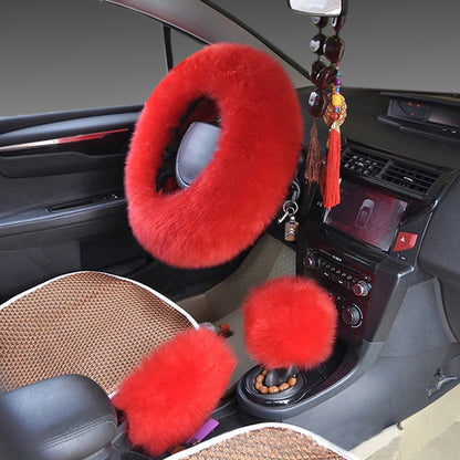 Wool Steering Wheel Cover Long Wool Handle Cover 5181b377 b838 4594 bbb6 d8a6864fa620
