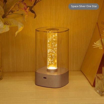 New LED Touch Atmosphere Light USB Charging Eye Protection Bedside Bedroom Lamp Bar Restaurant Garden Decoration Night Light 