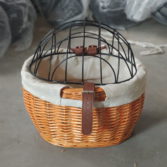 Cat And Dog Bicycle Front Handle Basket Pet Seat Handle Wicker Road Bicycle Basket Pet Cat And Dog Cage 5185ebec e268 4343 bb