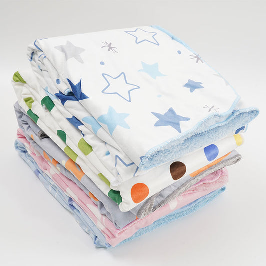 Babies' Woolen Blanket Baby Double Layer Super Soft Plush Blanket 518a3ad4 3bfe 414c bf04 b8ac8a4952c8