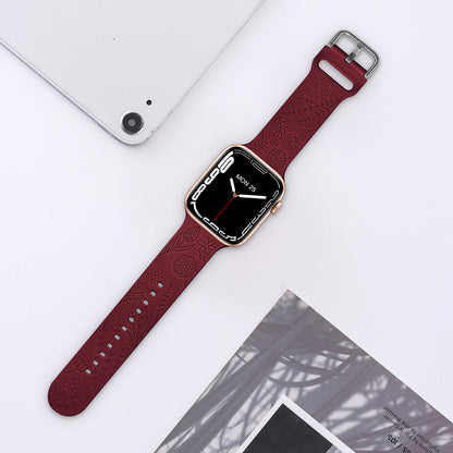New Laser Carved Embossed Silicone Square Buckle Printed Strap 519bd6b3 9bd0 465f a6e0 7ce4e36abb02