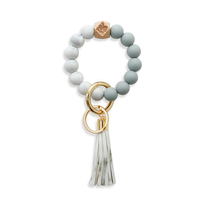 Silicone Wrist Keychain Handmade Beaded Leather Tassel Bracelet 519f0f4e 2d20 4b0e 9b9f df5577417238