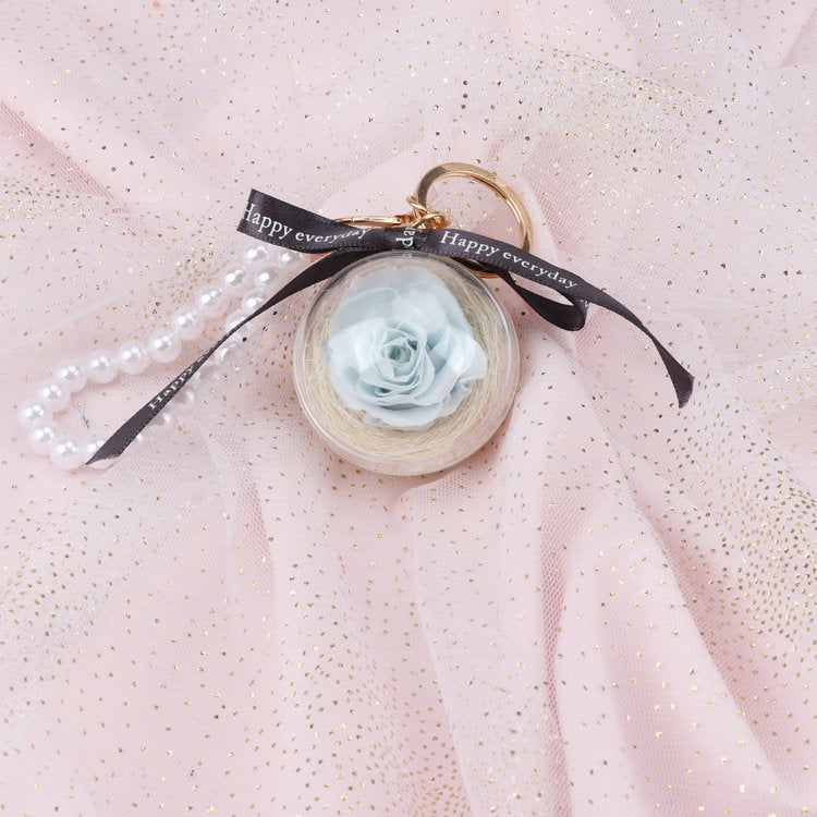 Rose Perianth Pearl Car Hanging Keychain 51a084ec bd5d 4a1b ab8e 58bfaa97796b