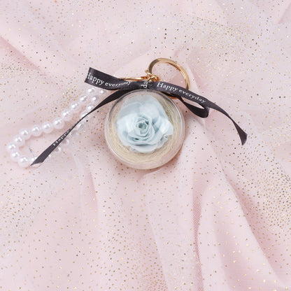 Rose Perianth Pearl Car Hanging Keychain 51a084ec bd5d 4a1b ab8e 58bfaa97796b