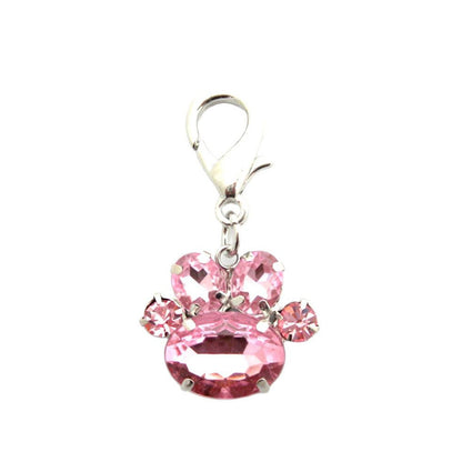 Cute Claw-shaped Pet Pendant Rhinestone Puppy Hanging 51a1eade 7d80 422b 99e3 9af4a957c1b0