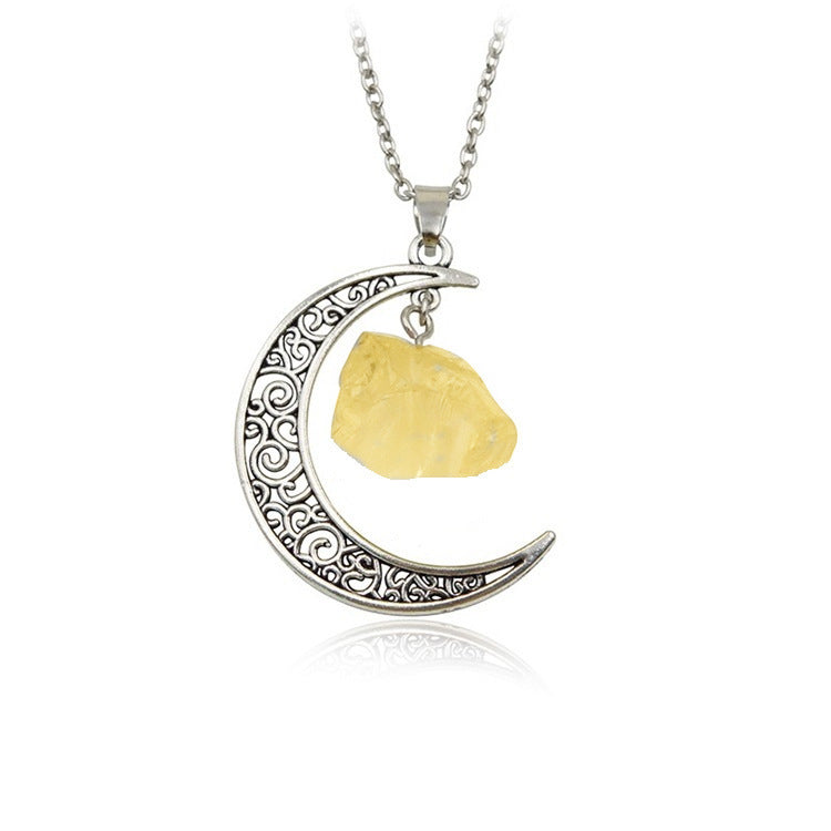 Natural Stone Crystal Necklace Vintage 51b4b029 f32c 456b b8bf 2af7dfb522f0