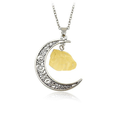 Natural Stone Crystal Necklace Vintage 51b4b029 f32c 456b b8bf 2af7dfb522f0