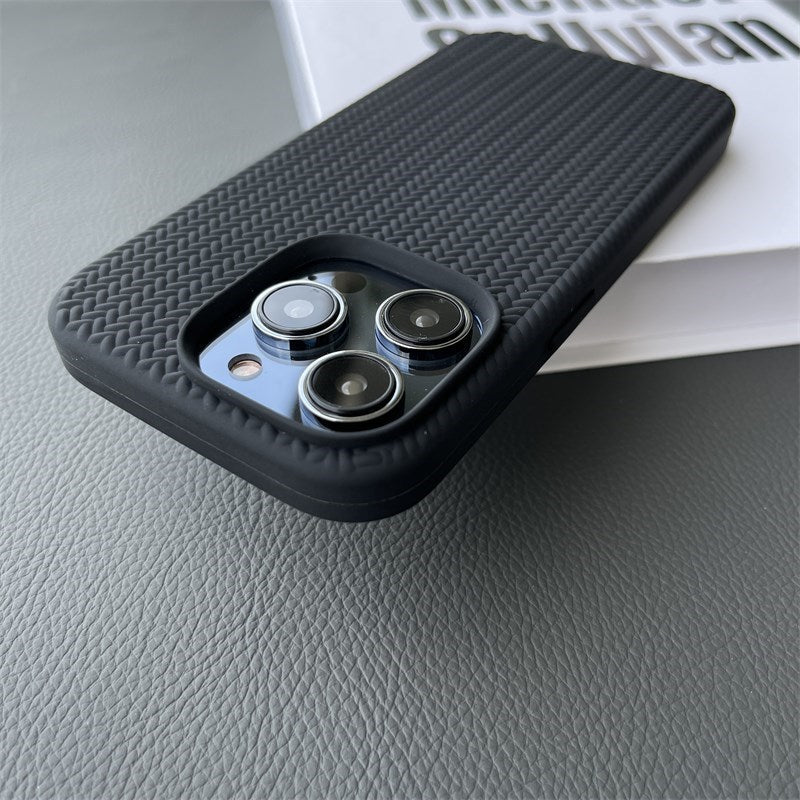 Liquid Silicone Woven Pattern Phone Case - 图片 6