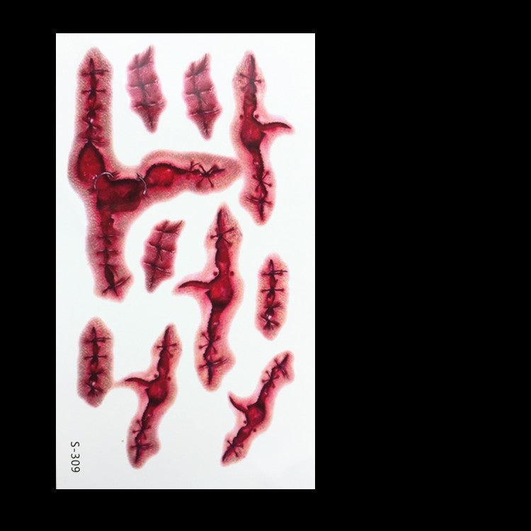 Simulation Prank Fake Wound Tattoo Sticker 51d723c1 28cc 46b1 ba55 c8f6599e5a19