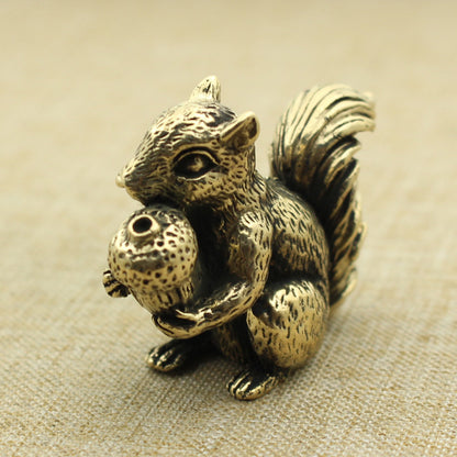 Brass Cute Squirrel Incense Holder Copper Art Hand Pieces 51efedb8 2bb7 4873 b66f 97d35227745e