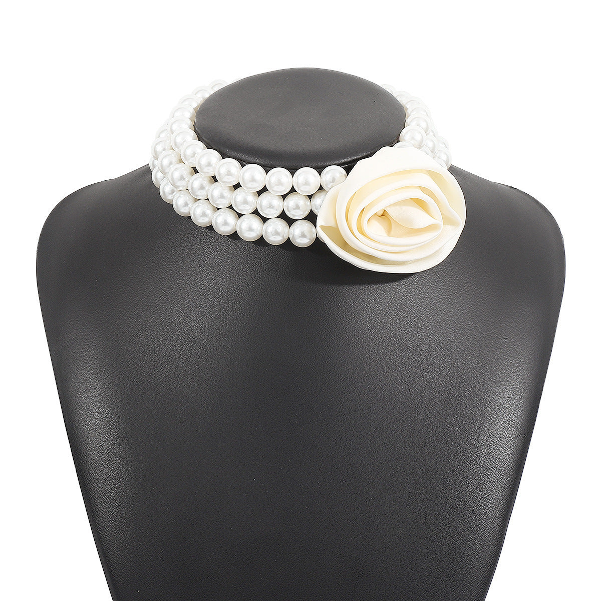 Retro Romantic Hepburn Style Pearl Necklace Rose Banquet Necklace 51fec0dc 0f7f 4644 9508 84c25ecf19f7