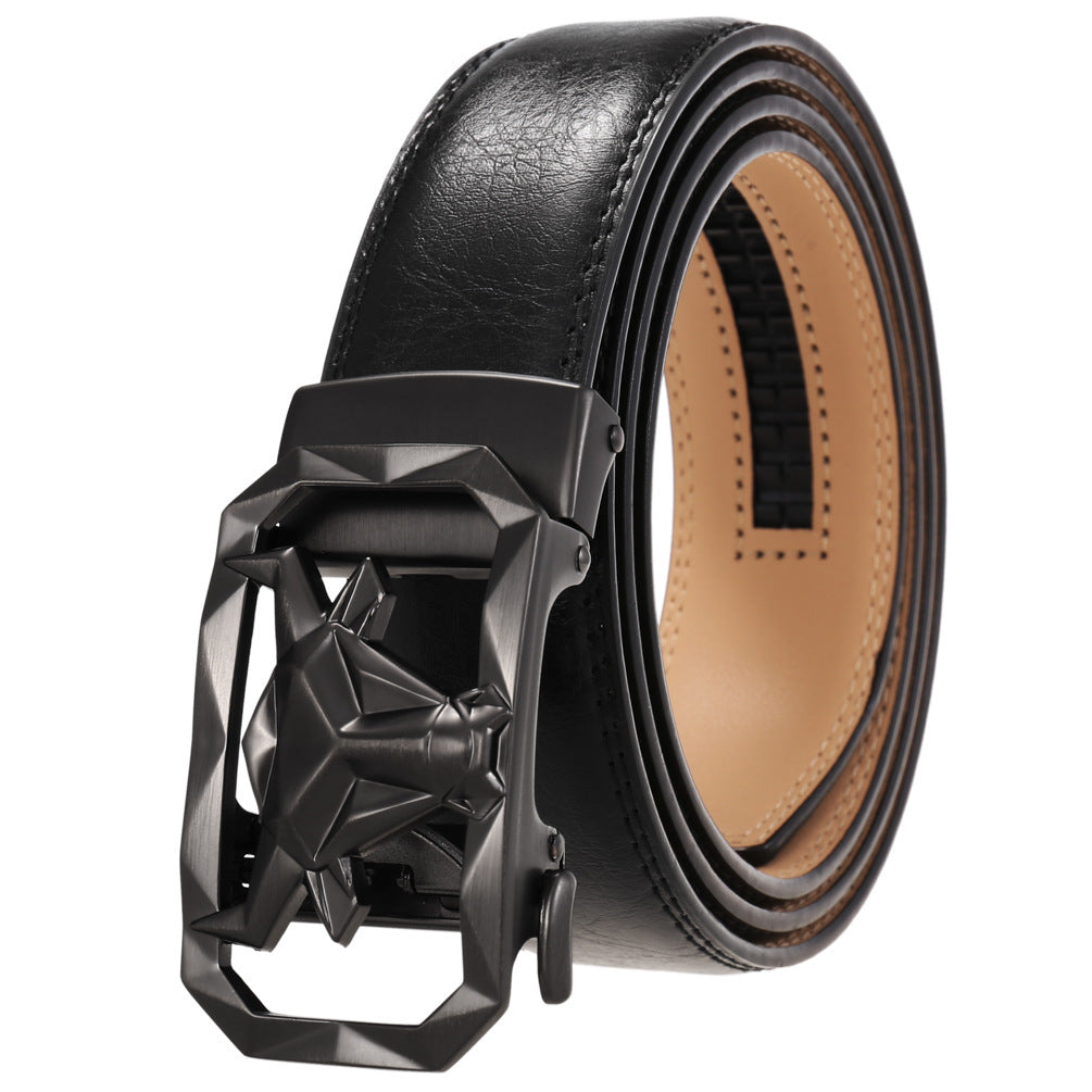 Fashion Men's Leather Belt Alloy Automatic Buckle 5207907d 9c1a 433a 8ebe cd99d7dfb16c