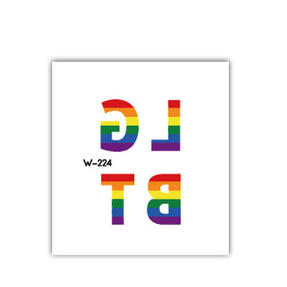 Face Stick Rainbow Geometric Flower Arm Tattoo Sticker 52141bbe b66b 46fc b252 d56134c8b794