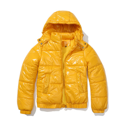 New Fall Winter Hooded Film Splash Proof Jacket Long-sleeved Cotton-padded Coat 5229688b fd89 479e 9674 13f5fca240e6