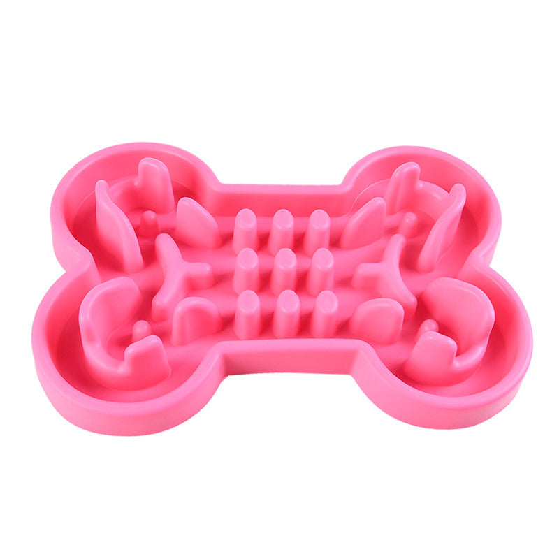 Pet Dog Slow Food Feeder Anti Choke Travel Bowl 5236279236394
