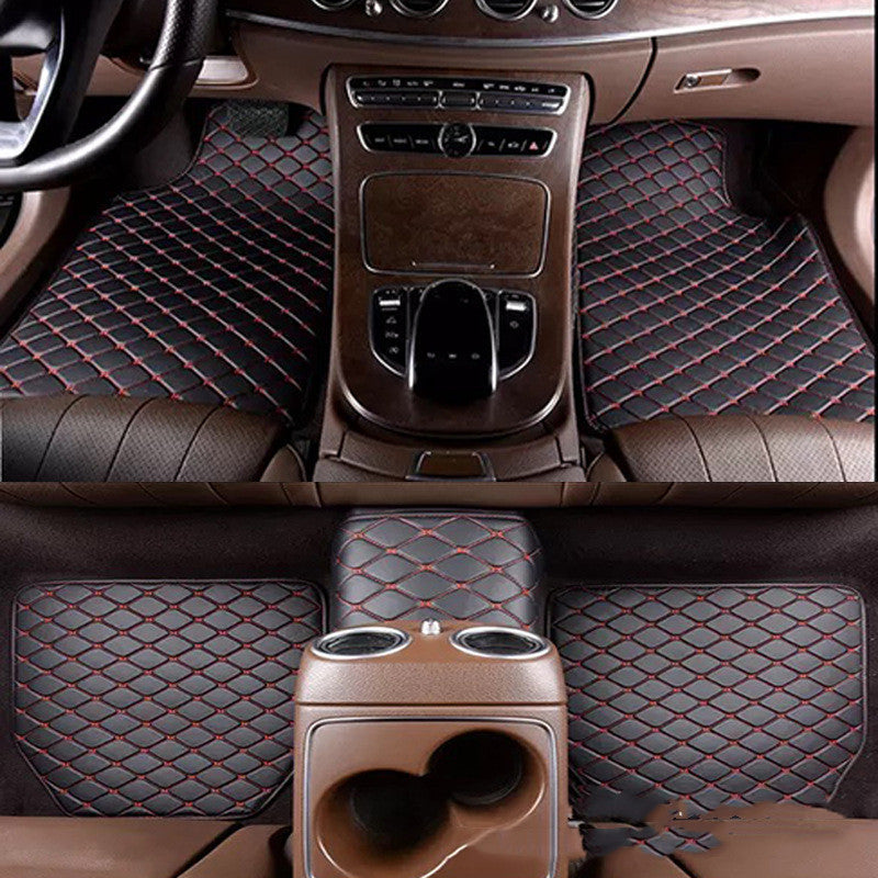 Universal Right Rudder Foot Pad Leather Quilted Embroidered Full Surround 523e1bed 1869 427b 8e16 243d4d56588d