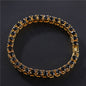 Hip Hop Bracelet Iced Out Single Row Rhinestones Chain Bling Tennis Charm Bracelets Zirconia Bracelets Link Chain Jewelry 524