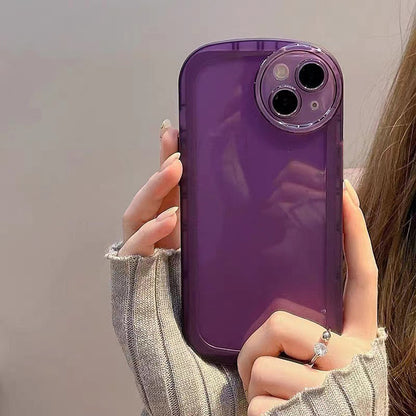 Simple Solid Color Transparent Mobile Phone Case All-inclusive Soft 524262cb 6c9c 4b13 bf31 9ebe6f666f8b