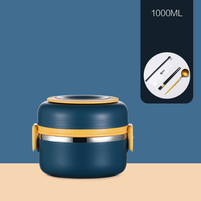 304 Stainless Steel Insulated Barrel Multi-layer Lunch Box - HD Wireless Product #2