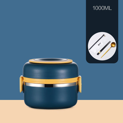 304 Stainless Steel Insulated Barrel Multi-layer Lunch Box - HD Wireless Product #2
