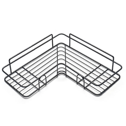 Bathroom Shelf Corner Frame Shower Wrought Iron Kitchen Accessories Storage Rack Holder Bathroom Shelves Bathroom Equipment 5