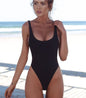 Women's one-piece swimsuit European and American solid color multi-color sexy swimsuit 52578947277004