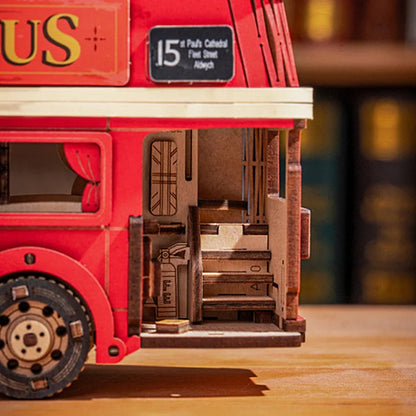 Rolife London Tour Bus Car 3D Wooden Puzzle Model Toy Teens Birthday Gift 5260e8cb a12d 426d 8e3a 2de3f8ce09c0