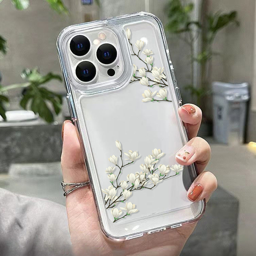 Antique Flower Transparent Phone Case 5271783e 0863 4d4b b981 20e92516d55d